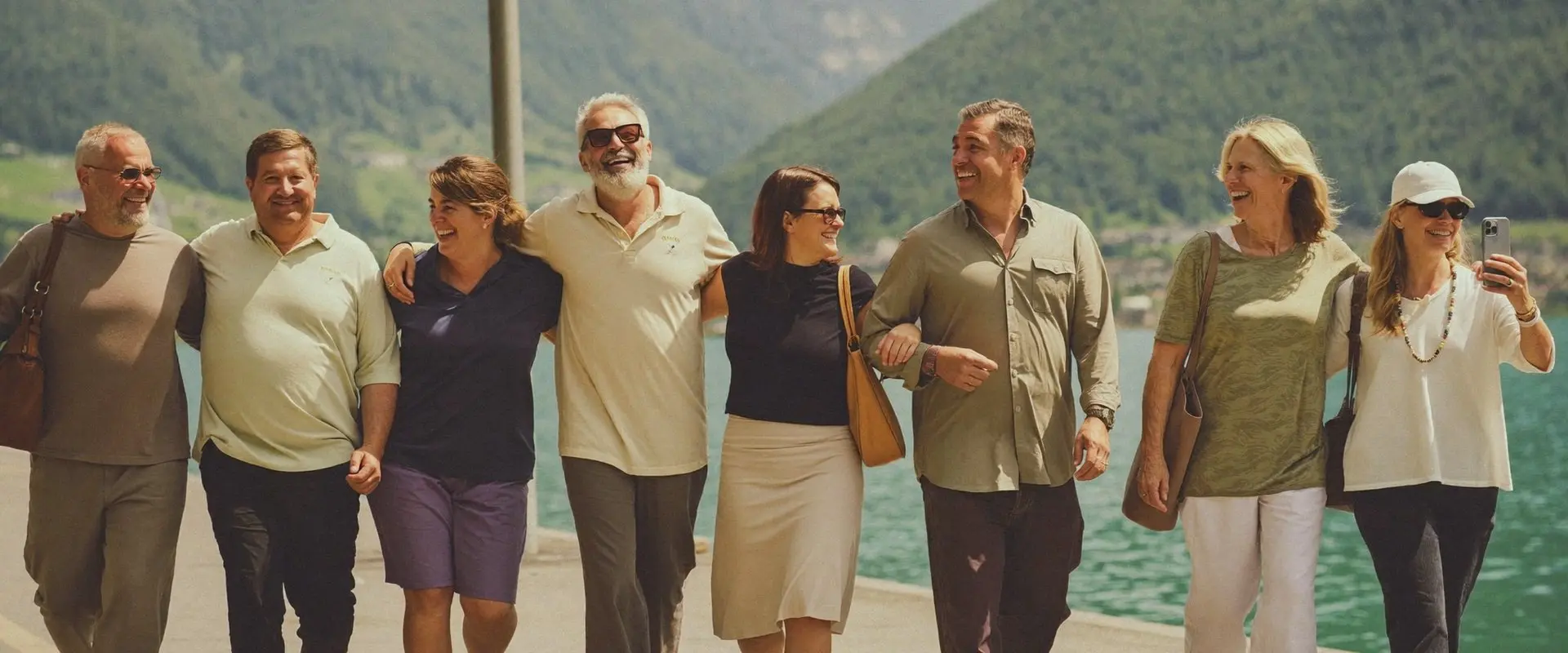 Vereinsgruppe unterwegs auf einer Reise